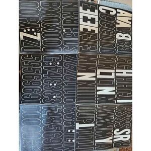 Waterproof Vinyl stick in gothic letters black 3" great for projects Headline